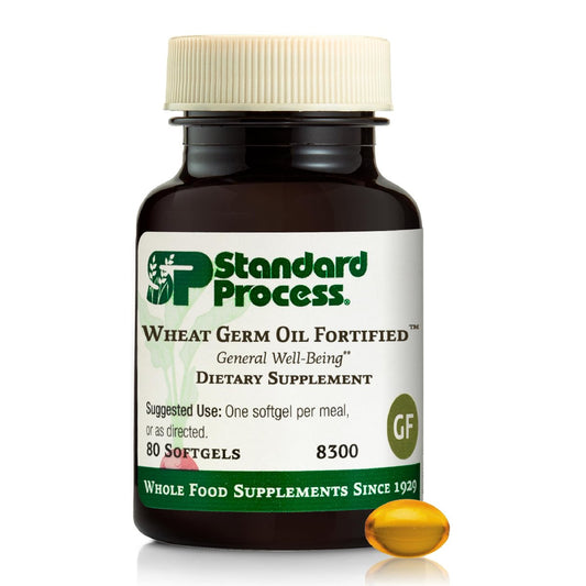 Standard Process Weizenkeimöl Fortified – Immununterstützung & Antioxidantien – Glutenfrei, milch- & sojafrei – 80 Softgels