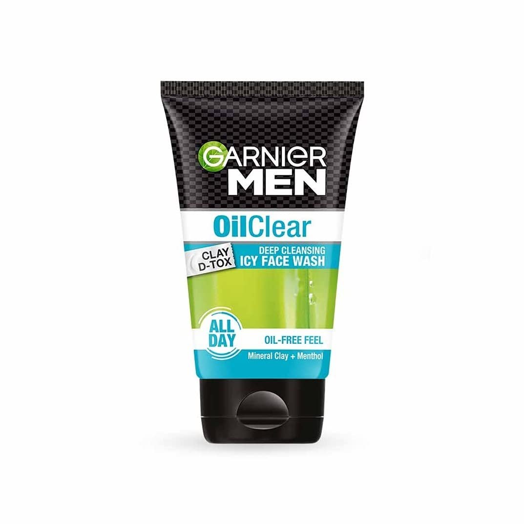 Garnier Men Oil Clear Gesichtsreinigung, 100g – Tiefenreinigung für ölige Haut
