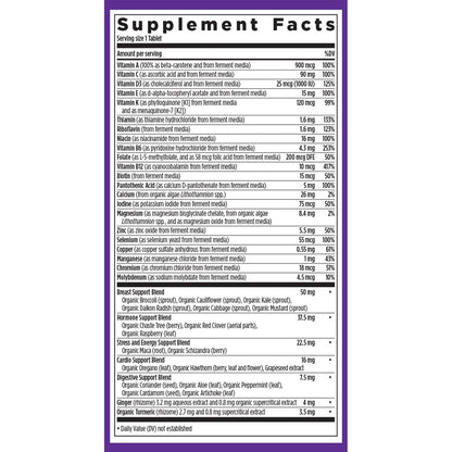 New Chapter Frauen Multivitamin 40+ mit extra B6 & B12, Biotin für Haarwachstum, D3, Vitamin C, Zink für Immun- & Stressunterstützung, magenfreundlich auf nüchternen Magen, einmal täglich, Non-GMO, glutenfrei, 48 Tabletten