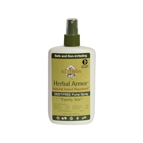 Herbal Armor DEET-freier Pumpspray 8 oz. Insektenschutzmittel - Große Größe, pflanzlicher und natürlicher Insektenschutz für den Außenbereich, sicher für Familie und Haustiere