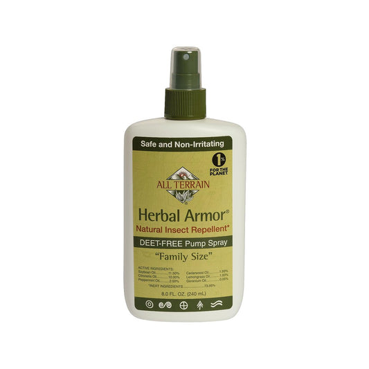 Herbal Armor DEET-freier Pumpspray 8 oz. Insektenschutzmittel - Große Größe, pflanzlicher und natürlicher Insektenschutz für den Außenbereich, sicher für Familie und Haustiere