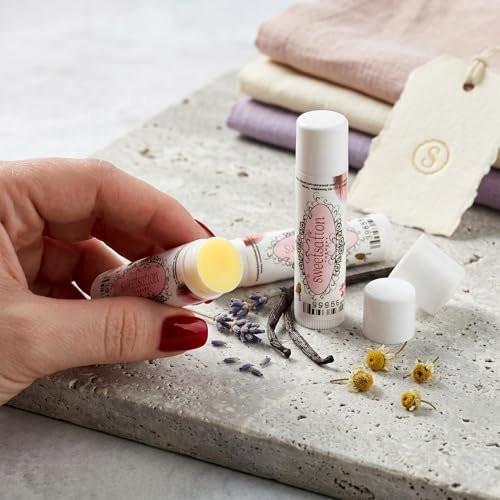 Sweetsation Therapy ChocoSmooch Bio Baby Kinder Lippen- & Gesichtsbalsam bei trockener, rissiger, gereizter Haut mit Argan, Ringelblume, Avocado & Sanddorn, Set mit 3 Stück. Hautberuhigend, wohltuend, schützend.