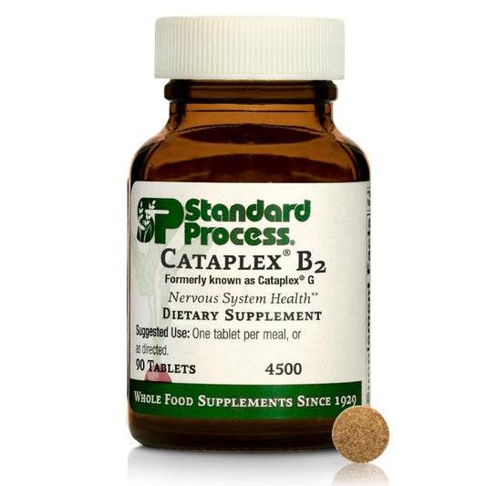 Standard Process Cataplex B2 – Vitamin B2 & B6 für Nervensystem, Gehirn und Nerven – 90 Tabletten
