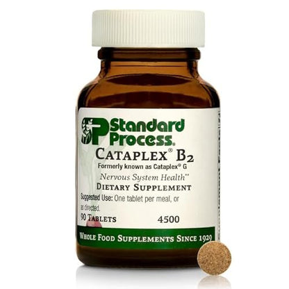 Standard Process Cataplex B2 – Vitamin B2 & B6 für Nervensystem, Gehirn und Nerven – 90 Tabletten