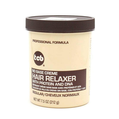 TCB No Base Hair Relaxer Creme Regular – Sanfte Haarglättung ohne Basislotion, 7.5 oz