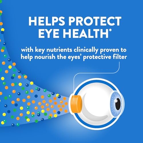 Ocuvite Augengesundheit, Lutein & Zeaxanthin Nahrungsergänzungsmittel, Augen-Vitamin mit Antioxidantien Vitamin D, C, E & Omega-3, Unterstützt die Augengesundheit, 30 Weichkapseln