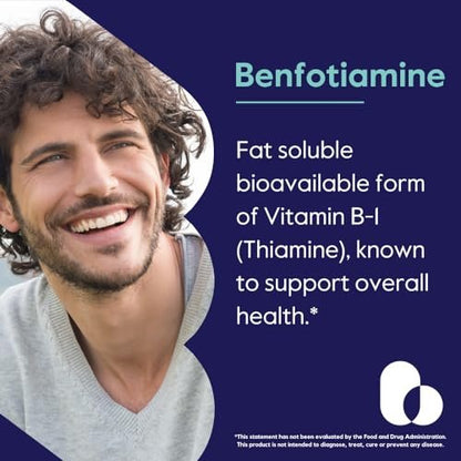 BESTVITE Benfotiamin 150mg – 120 vegane Kapseln, ohne Stearate, ohne Siliziumdioxid, vegan, nicht-GVO, glutenfrei