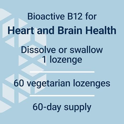 Life Extension Vitamin B12 Methylcobalamin – Nervengesundheit, kognitive Unterstützung, Energie-Vitamin, 1 mg, schnell lösliche Lutschtabletten, vegetarisch, 60 Stück