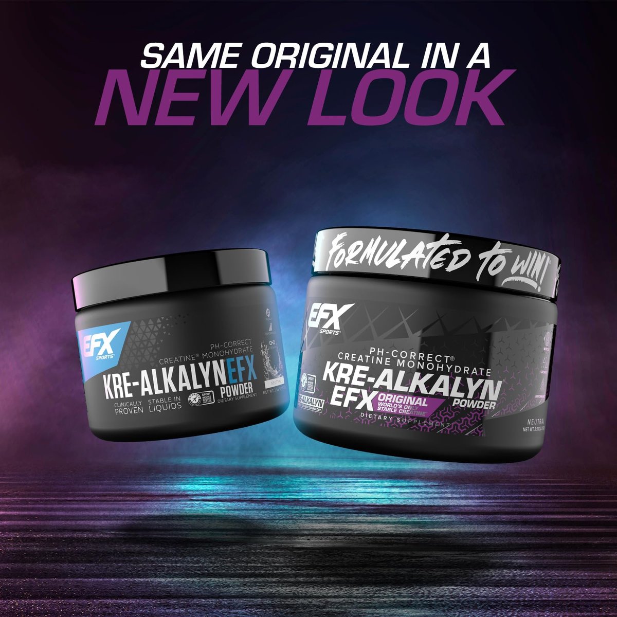 EFX Sports Kre-Alkalyn EFX Pulver | pH-korrigiertes Kreatin-Monohydrat für Kraft, Muskelwachstum & Leistung | 66 Portionen (ungeschmackt)