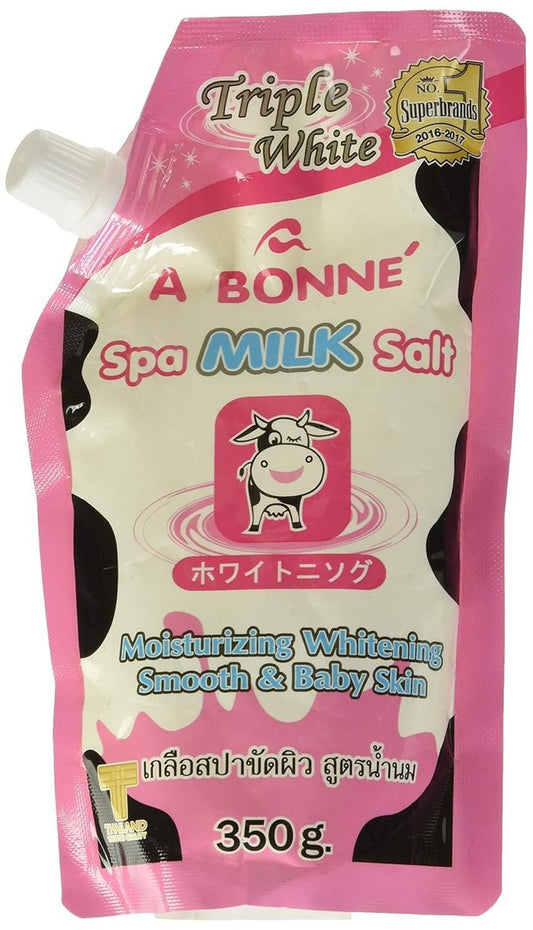 A Bonne Spa Milchsalz – Feuchtigkeitsspendend, aufhellend und hauterweichend, 350g