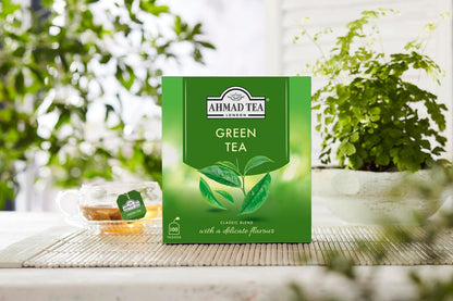Ahmad Tea Grüner Tee, 100 Beutel – Koffeinhaltig & Zuckerfrei