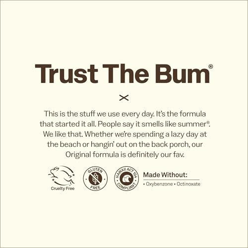 Sun Bum Original SPF 30 Gesichts-Sonnencreme-Stick - wasserbeständig, breites Spektrum, mit Vitamin E - Hawaii 104 Act konform (ohne Octinoxat & Oxybenzon) - reisefreundlich - 0,45 oz