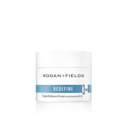 Rodan + Fields Redefine Triple Defense Cream Broad Spectrum SPF 30 – 2-in-1 Feuchtigkeitscreme + Sonnenschutz, 30 ml – Reduziert feine Linien, Fältchen und verbessert die Straffheit