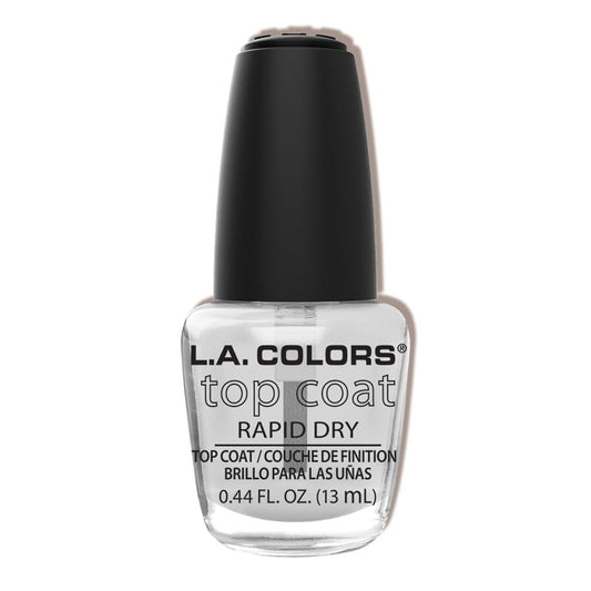 L.A. COLORS Top Coat – Hochglänzender Überlack für langanhaltende Nagelkunst, 0,44 fl oz