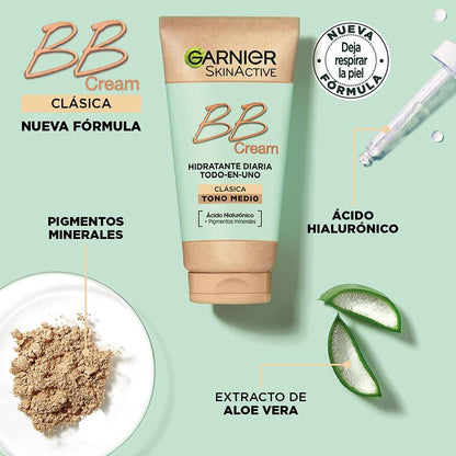 Garnier BB Natural Skin 50 ml Tagescreme mit Farbe – Mittlerer Teint