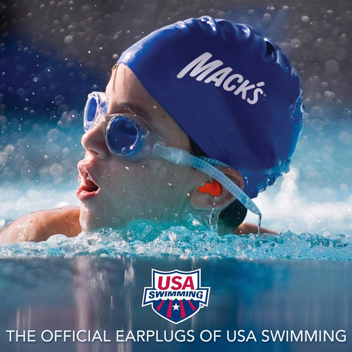 Mack's Soft Moldable Silicone Putty Earplugs - Kindergröße, 6 Paar - Bequeme kleine Ohrstöpsel für Schwimmen, Baden, Reisen, laute Events und Fliegen | Hergestellt in den USA