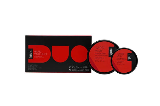 MUK. Hard Duo Haarstyling Mud (50g+95g) – Starker Halt & Mattes Finish