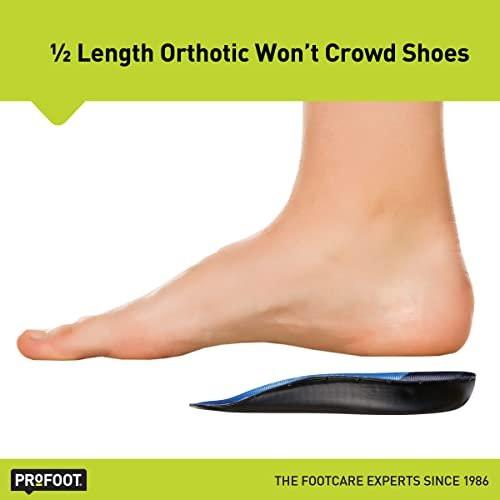 PROFOOT Plantarfasziitis Orthotic Einlegesohlen für Herren (Größen 40-47) – Gel Schuheinlagen für sofortige Fersenschmerzlinderung und Fußgewölbeunterstützung - 1 Paar Fersenpolster
