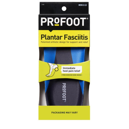PROFOOT Plantarfasziitis Orthotic Einlegesohlen für Herren (Größen 40-47) – Gel Schuheinlagen für sofortige Fersenschmerzlinderung und Fußgewölbeunterstützung - 1 Paar Fersenpolster