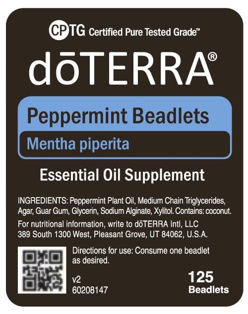 doTERRA Pfefferminzöl Beadlets – 125 Beadlets für frische Energie