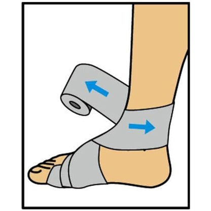 ACE 3 Zoll elastische Bandage mit Clips, beige, ideal für Ellbogen, Knöchel, Knie und mehr, perfekt für Sport, angenehmes Design mit weichem Gefühl, waschbar und wiederverwendbar
