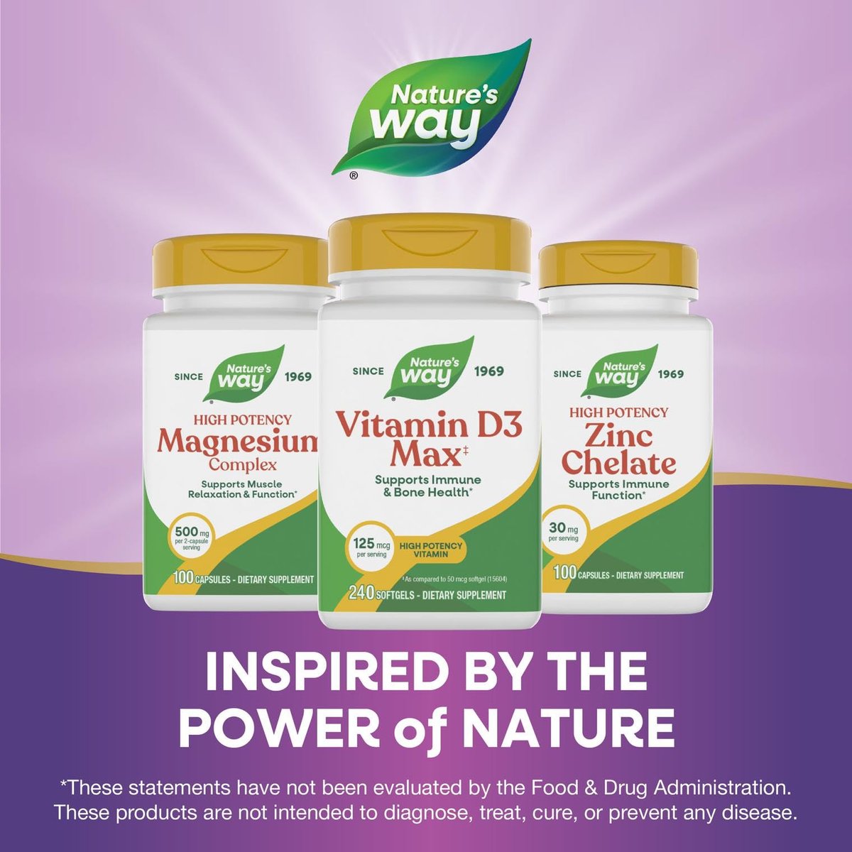 Nature's Way Vitamin D3 Max – Unterstützt gesunde Knochen & Zähne* und das Immunsystem*, 125 mcg pro Portion, 240 Softgels