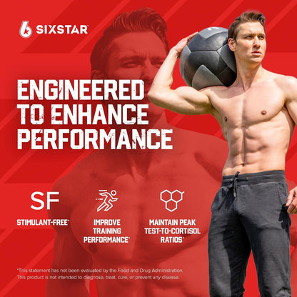 Six Star Testosteron Booster für Männer mit Rhodiola-Extrakt und Bor-Citrat – Nahrungsergänzungsmittel für Muskelwachstum, Ausdauer und Energie – 60 Kapseln