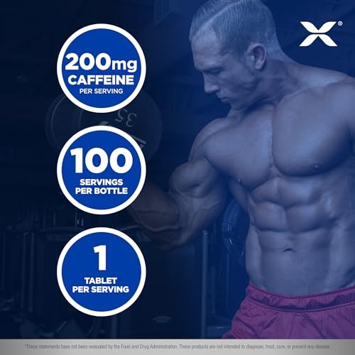 ALLMAX Koffein 100 Tabletten – Steigert geistige Wachsamkeit, Konzentration & Energie – Vegan – 100 Portionen