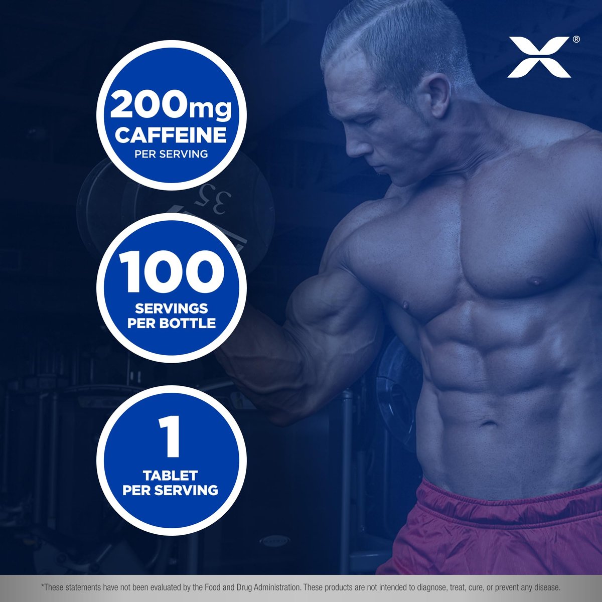 ALLMAX Koffein 100 Tabletten – Steigert geistige Wachsamkeit, Konzentration & Energie – Vegan – 100 Portionen