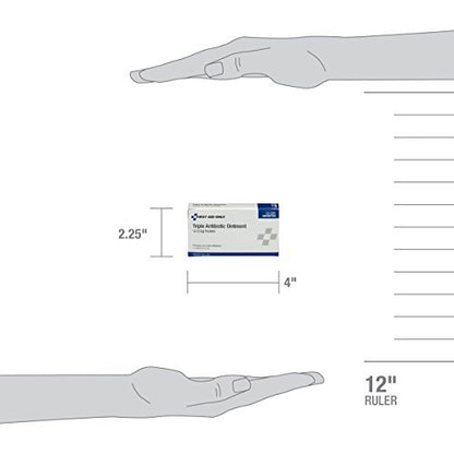 First Aid Only 12-001 Triple-Antibiotikum-Salbe-Beutel (12er-Pack) – 0,5 Gramm