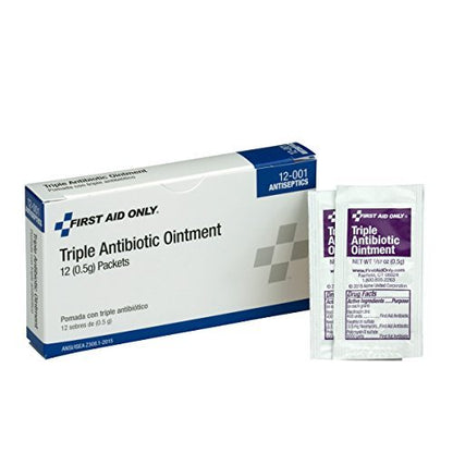 First Aid Only 12-001 Triple-Antibiotikum-Salbe-Beutel (12er-Pack) – 0,5 Gramm