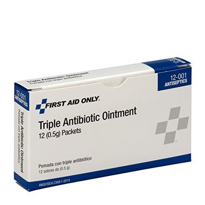 First Aid Only 12-001 Triple-Antibiotikum-Salbe-Beutel (12er-Pack) – 0,5 Gramm