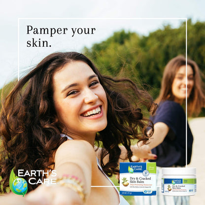 Earth's Care Trockene & Rissige Hautbalsam, Allergiegetestet, Ohne Parabene, Farbstoffe oder Duftstoffe, 71 g