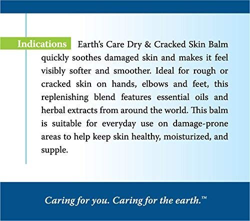 Earth's Care Trockene & Rissige Hautbalsam, Allergiegetestet, Ohne Parabene, Farbstoffe oder Duftstoffe, 71 g