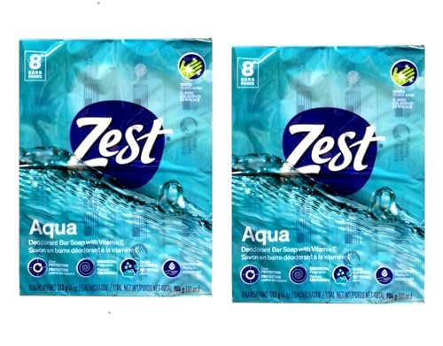 Zest Aqua Seife Bar 4 Unzen Stücke, 16er-Pack