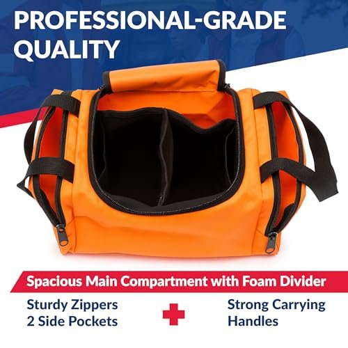 Dixie EMS Dixigear Leerer Notfalltasche II 10,5" x 5" x 8" - Orange - Nylon