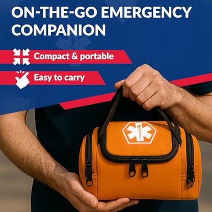 Dixie EMS Dixigear Leerer Notfalltasche II 10,5" x 5" x 8" - Orange - Nylon