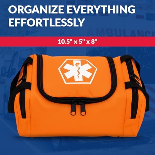 Dixie EMS Dixigear Leerer Notfalltasche II 10,5" x 5" x 8" - Orange - Nylon