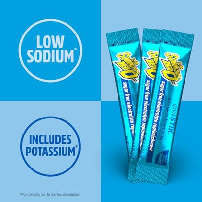 Sqwincher Zero Qwik Stik – Zuckerfreies Elektrolyt-Pulver, gemischte Beere, 0,11 oz Beutel (50er Pack)