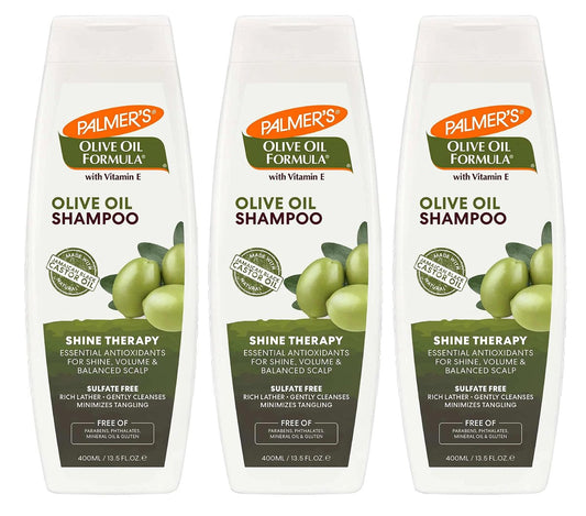 Palmer's Olive Oil Formula mit Vitamin E, Glättendes Shampoo 400 ml (3er-Pack)
