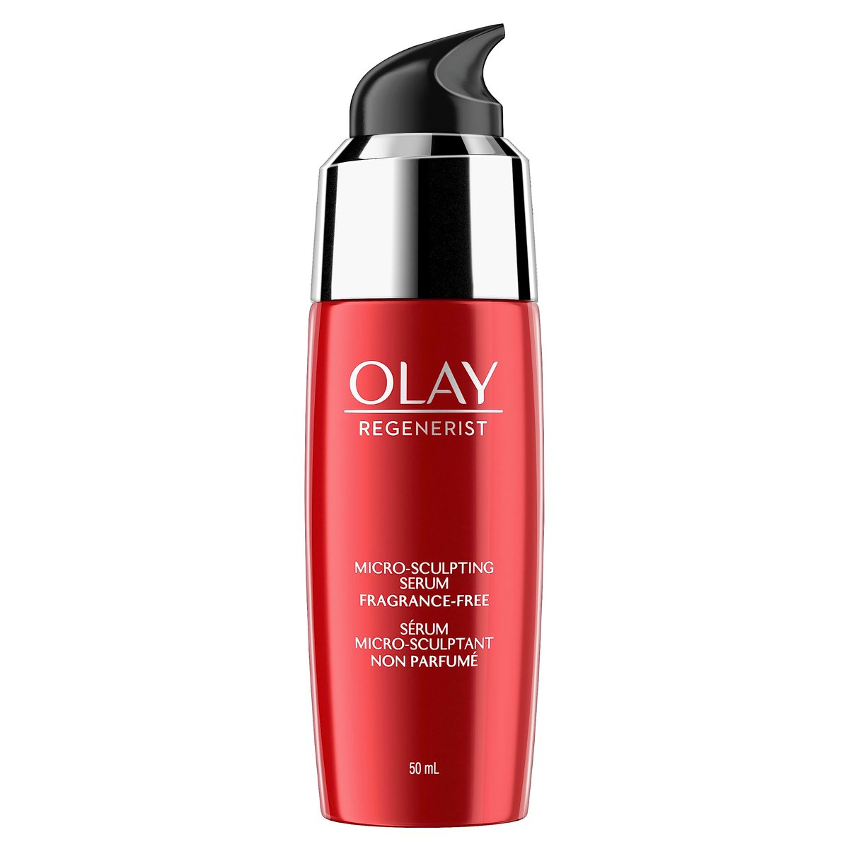 Olay Regenerist Micro Sculpting Serum – Duftfreies Anti-Aging Gesichtsserum für tägliche Anwendung, feuchtigkeitsspendend und straffend für glattere Haut und reduziertes Erscheinungsbild von Falten, leichte Formel, 50 ml