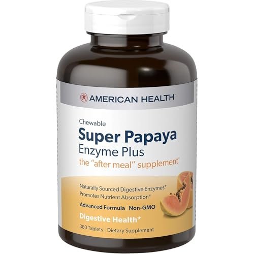 American Health Super Papaya Enzyme Plus 360 Tabletten - Verdauungsförderung