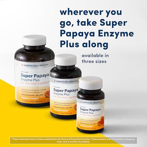 American Health Super Papaya Enzyme Plus 360 Tabletten - Verdauungsförderung