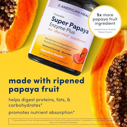 American Health Super Papaya Enzyme Plus 360 Tabletten - Verdauungsförderung