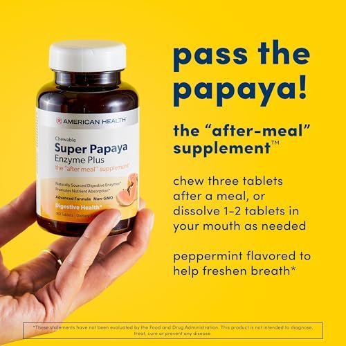 American Health Super Papaya Enzyme Plus 360 Tabletten - Verdauungsförderung