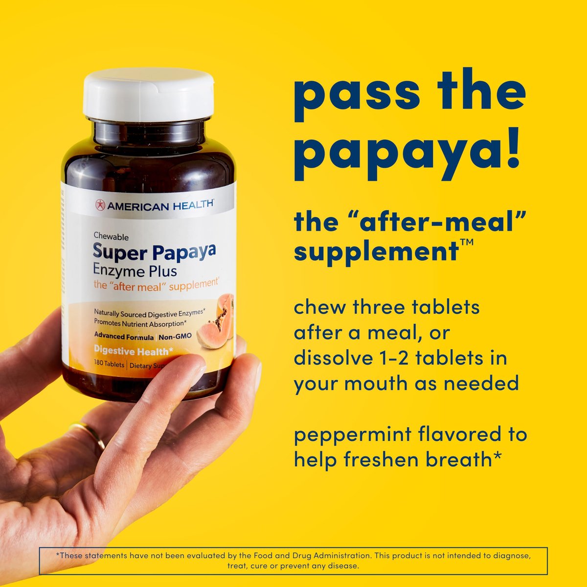 American Health Super Papaya Enzyme Plus 360 Tabletten - Verdauungsförderung