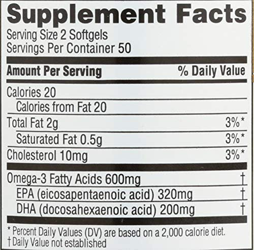 Spectrum Essentials Omega-3 Fischöl Weichkapseln, 1000 mg, 100 Stück