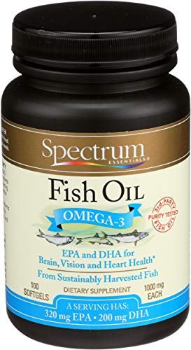 Spectrum Essentials Omega-3 Fischöl Weichkapseln, 1000 mg, 100 Stück