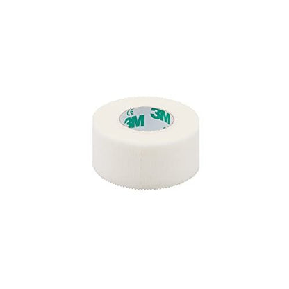3M Durapore Medical Tape, nicht steril, seidenähnliches Gewebe, weiß, 1 Zoll x 10 Yards, 12 Rollen, 1 Packung