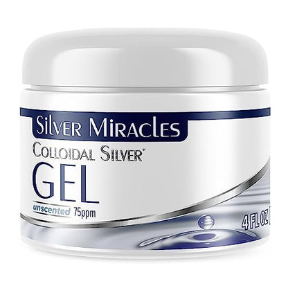 Silver Miracles Kolloidales Silber Gel – Nano Silber Gel Wundpflege – Heilsalbe für Verbrennungen & gereizte Haut – für alle Hauttypen – 118 ml unparfümiert